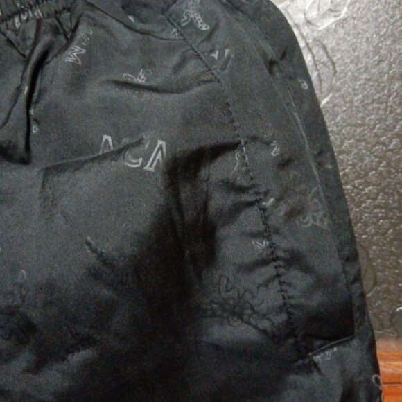 MCM black nylon Monogram Jogger Pants - Picture 2 of 5